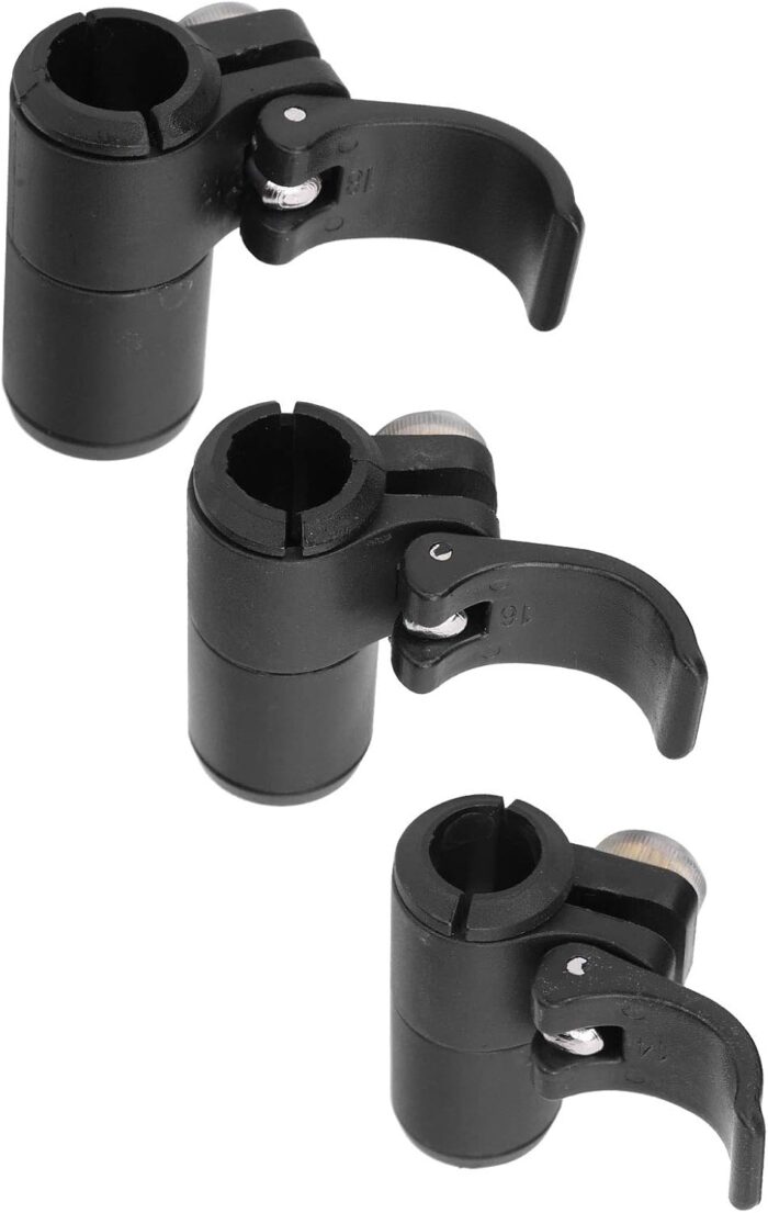 POCREATION Walking Pole 3 Pieces Plastic Replacement Hiking Walking Pole Quick Flip Lock Climbing Stick Lock for Mountaineering 18mm 16mm 14mm