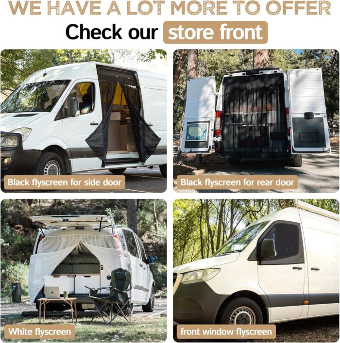 Living in a Bubble Insulated Blackout Rear Door Window Covers for Ford Transit 2015-Current Full Metal Door (Pair). Van Life Essentials & Camper Accessories - Image 9