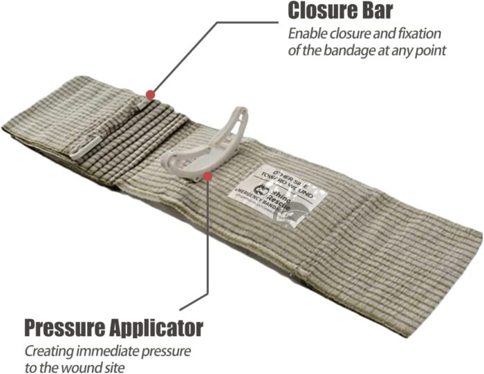 RHINO RESCUE 6" Israeli Style Emergency Bandage, Compression Trauma Wound Dressing, Medical Sterile Vacuum Sealed, Combat Tactical First Aid Kit IFAK Supplies, FSA HSA Eligible, 2 Count - Image 3