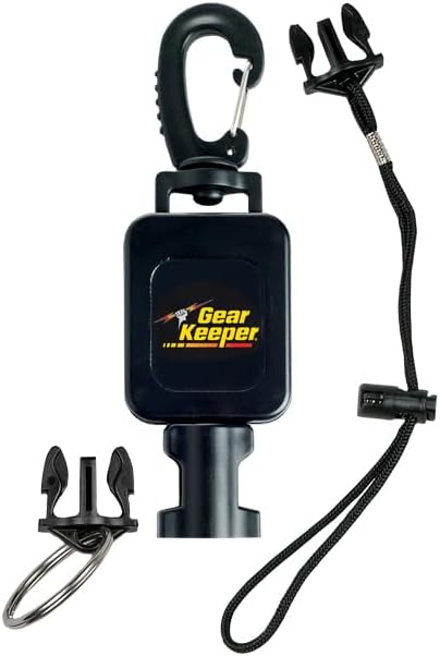 Gear Keeper Locking Medium Scuba Dive Light Retractor - Scuba Gear With Medium Mount, Swiveling Snap Clip & QC-II Split Ring Accessory - Scuba Diving Accessories - Made in USA