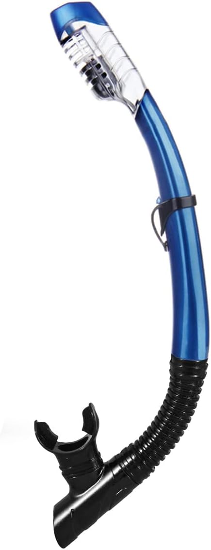 Dry Snorkel Easy Breath Diving Snorkel for Snorkeling Scuba Diving Swimming with Top Dry Valve and Food Grade Silicone Mouthpiece for Adult Youth
