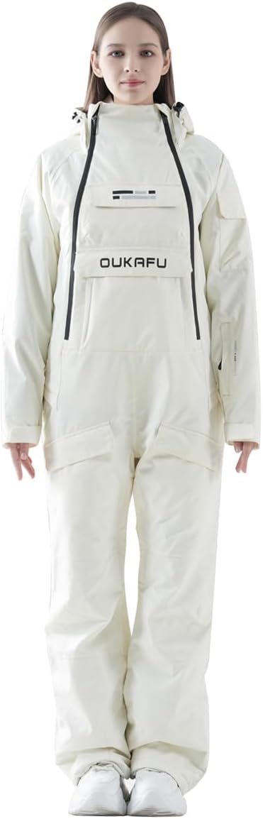 Women One Pieces Ski Suits Waterproof Ski Jumpsuits Winter Onesies Snowsuits Snowboard Coveralls for Snow Sports
