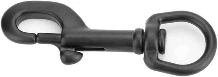 Vbestlife Scuba Diving Clips, Stainless Steel Swivel Eye Snap Hook Dive Single Ended Swivel Eye Bolt Hook Buckle Dog Clip Gear Equipment for Underwater Scuba Diving(Black 90mm) Scuba Small Bolt snap - Image 8