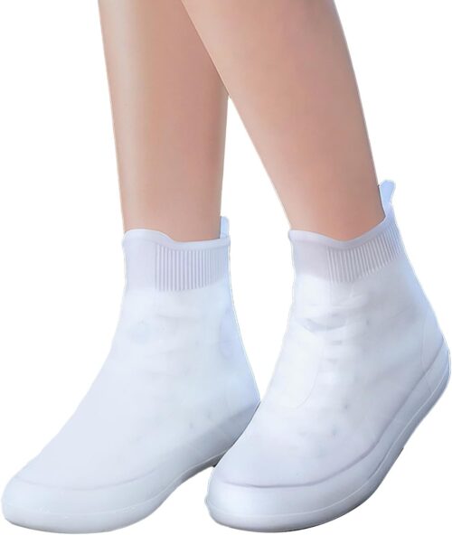 Rain Silicone Shoe Covers, Anti-Slip Wear-Resistant and Portable Waterproof Shoe Covers, for Outdoor Home Travel Rain Boots