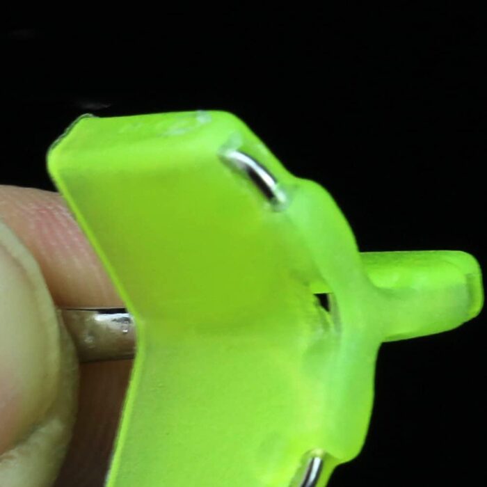 100 Pcs Yellow Fishing Treble Hook Covers Fishing Hook Bonnets Fishing Safety Cap Protector Fishing Hook Safety Cover Terminal Tackle and Accessories - Image 3