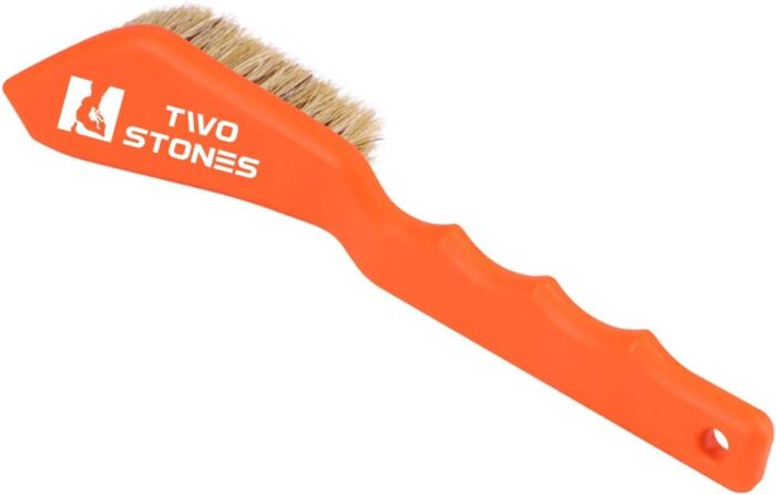 TWO STONES Boar Hair Rock Climbing Brush with Ergonomic Handle, Bouldering Boulder Brush as Durable Cleaning Tool for Chalk and Climbing Holds on Wall Indoor or Outdoor - Image 6
