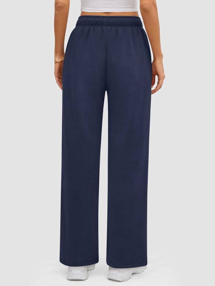 ATHMILE Womens Sweatpants 2025 Baggy Wide Fleece Lined Straight Leg Pants - Image 5