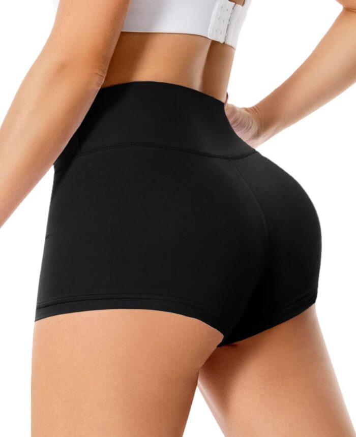 Women's 3"/5" High Waisted Biker Shorts - Spandex Yoga, Workout, Cycling, Volleyball, Dance | Athletic Booty Shorts