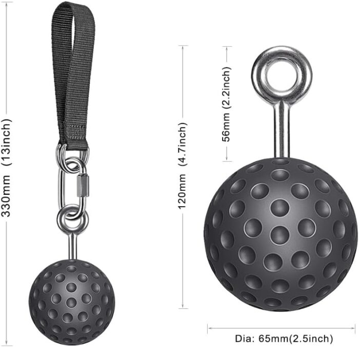 SELEWARE Non-Slip Pull Up Power Balls, Rock Climbing Grips for Strength Training, Forearm and Hand Exerciser for Chin Up Bar, Kettlebell, Barbell, Resistance Band Handles, Home Gym Workout Equipment - Image 7