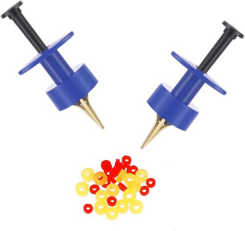 2X Pellet Bander Tool Set Micro Bait Bands for Fishing Terminal Tackle with Rubber Band Bait Bands Banding Match Fishing Terminal Accessories Set for Fishing Terminal Tackle