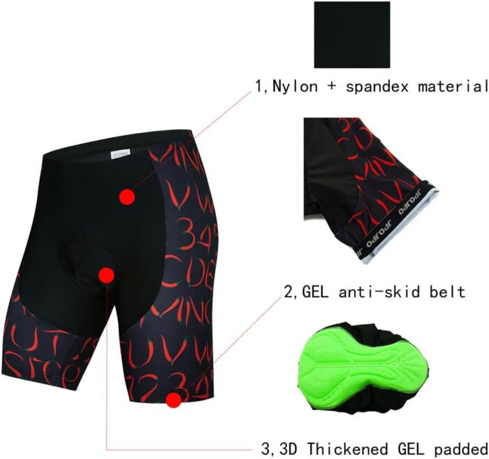 Men Cycling Jersey Set Cycle Short Sleeve Shirt and 3D Cushion Shorts Padded Suit Biking Top - Image 7