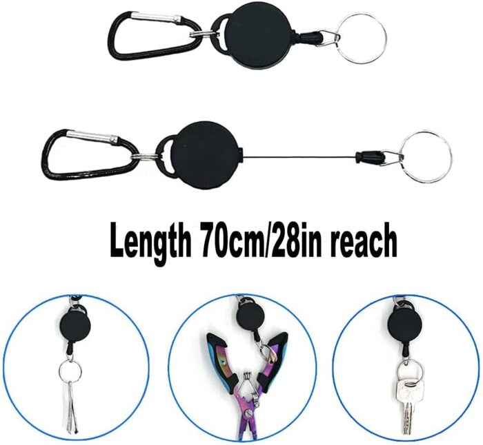Stainless Steel Fishing Pliers - Needle Nose Plier for Cutting Fishing Line, Multitool Pliers with Sheath and Telescopic Lanyard | Fishing Tools - Image 5