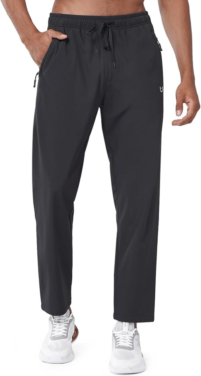 NORTHYARD Men's Fleece Lined Pants Athletic Workout Running Joggers Winter Warm Wind Sweatpants for Active Gym Track Jogging - Image 6