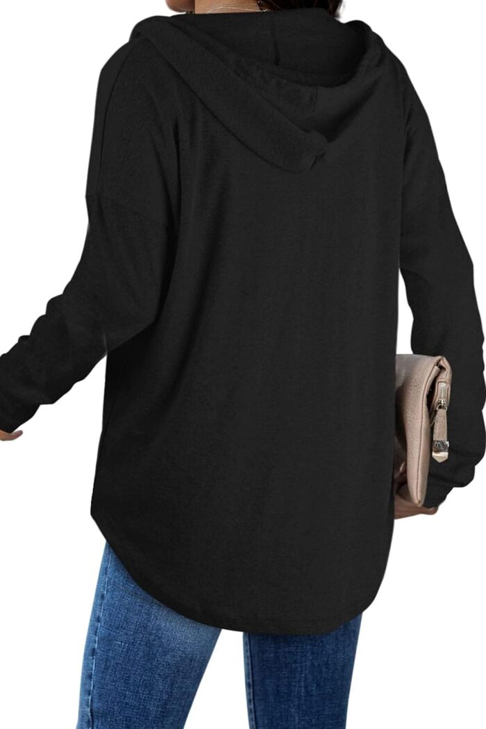 Bofell Womens Fashion Tops Hoodies for Women Pullover Oversized Sweatshirts Long SLeeve Shirts Loose Fit - Image 5