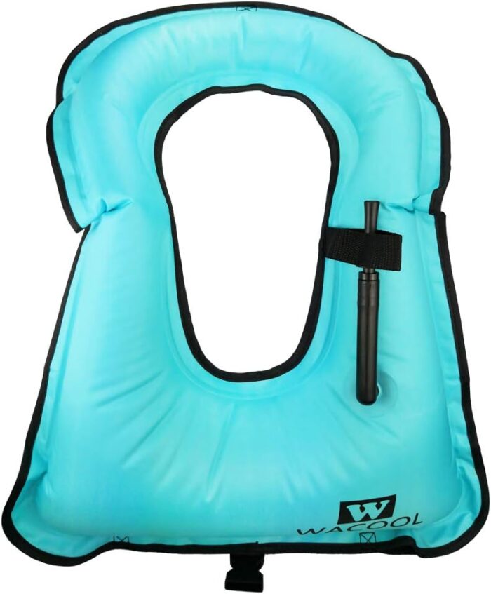 WACOOL Inflatable Snorkel Diving Swimming Scuba Vest Jacket large buoyancy Up to 220 lbs for Adult Youth Kids - Image 3