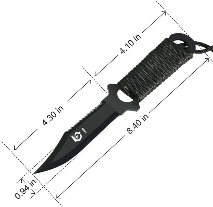 GASHER Scuba Diving Knife with Leg Straps & Sheath, Razor Sharp - Lightweight Diving Equipment for Spearfishing, Snorkeling, Hunting, Rescue & Water Sports - Image 4