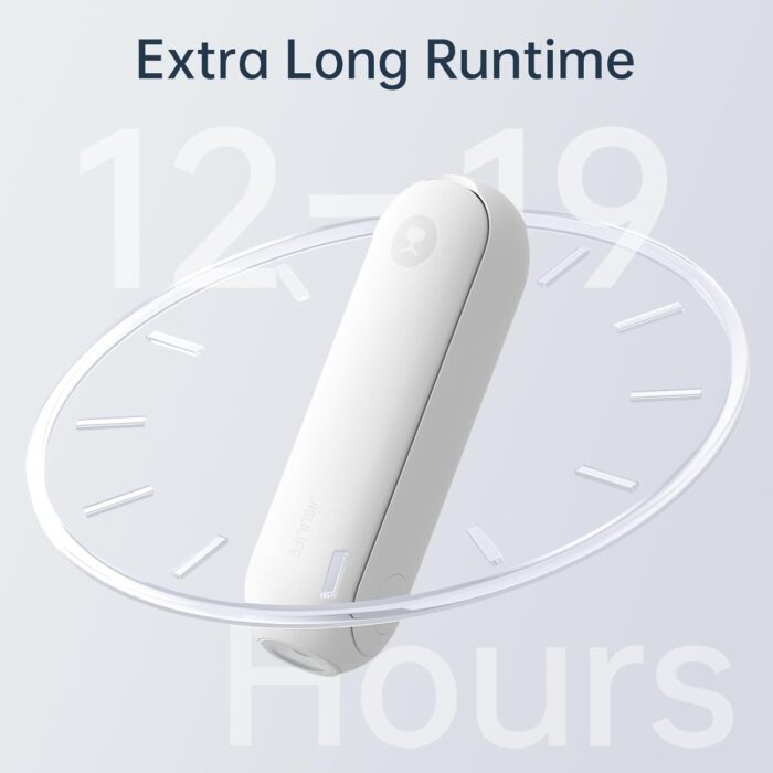 JISULIFE Portable Handheld Fan, Mini 3 In 1 with Rechargeable Battery, Personal Pocket Fan for Travel, Outdoor, USB Power Bank, Flashlight, Essential Ideal Gifts for Men/Women/Family/Friends - White - Image 4