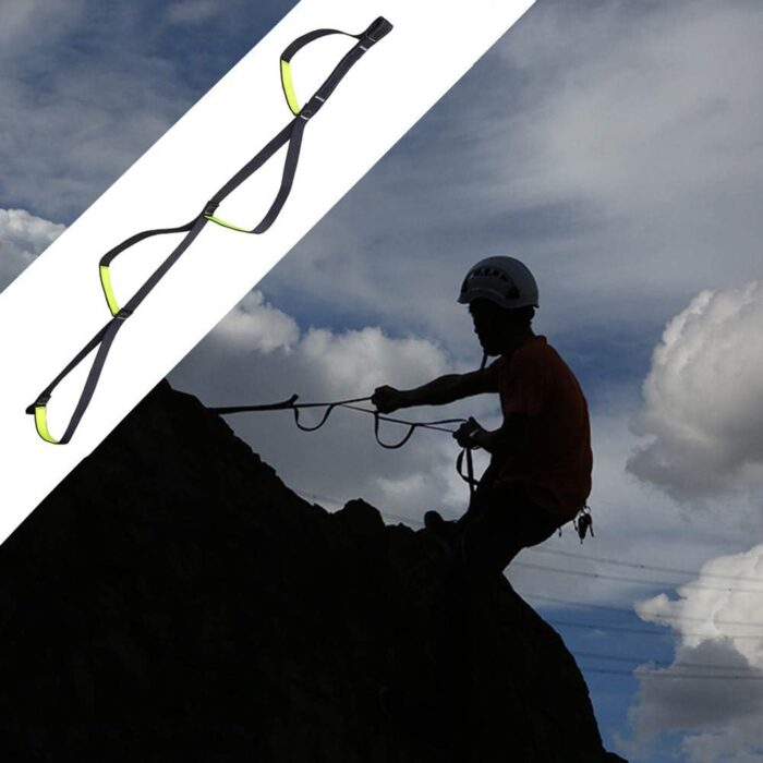 Adjustable Climbing Ascender Sling Foot Loop Ascender Webbing Sling for Outdoor Mountaineering, Rock Climbing, Expedition, Caving, Rescue and Aerial Work - Image 5