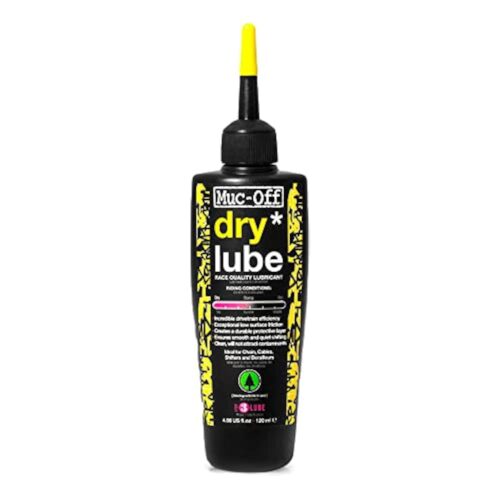 Muc-Off Dry Chain Lube, 4 fl oz - Bike Lube, Bike Chain Oil, Chain Wax for Dry Weather Conditions - Biodegradable Bike Lubricant and Bicycle Chain Oil