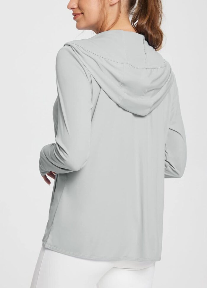 baleaf Women's UPF 50+ Sun Protection Shirts SPF Jacket UV Cooling Hoodie Long Sleeve Summer Clothing for Outdoor Hiking - Image 2