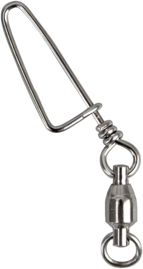 emma kites Fishing Swivel with Coastlock Snap Ball Bearing Solid Welded Ring Connector of Kite Line and Bridle Fishing Terminal Tackle Accessories