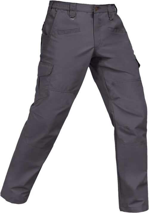 Men's Waterproof Rip-Resistant Tactical Pants with 9 Pockets for Hiking, Travel, and Outdoor Sports