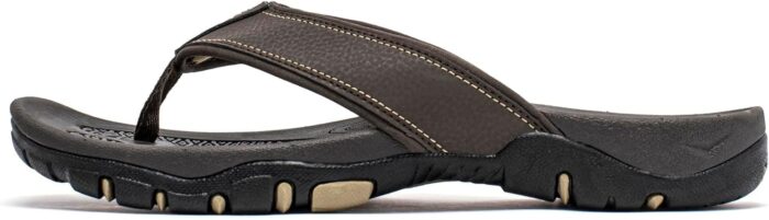 KIIU Mens Thong Sandals Indoor and Outdoor Beach Flip Flop - Image 2