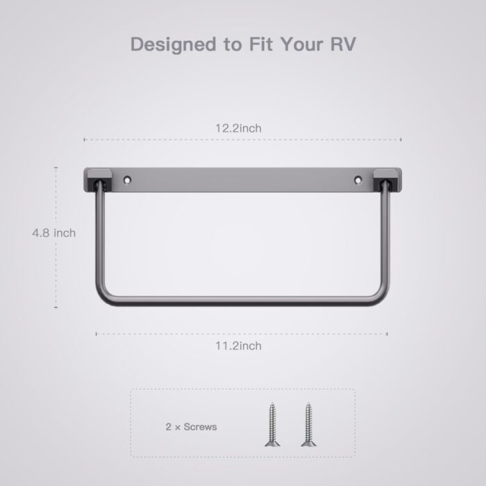 Safoner Foldable RV Shoe Rack- Aluminum Camper Shoe Organizer, Wall-Mounted Shelf, Efficient Holder and Storage Rack for Various Shoes, Essential Travel Trailer Organization Accessories- 2 Packs - Image 6