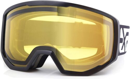 EXP VISION Ski/Snowboard Goggles for Men Women, OTG Snow Goggles Anti Fog UV Protection