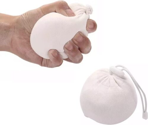 2 Bags Strong Refillable Chalk Ball, Each Ball has 65 g (2.3 oz) Capacity, Fine Soft for Athletic Chalk Ball Comes Full Good for Rock Climbing, Gym Workouts