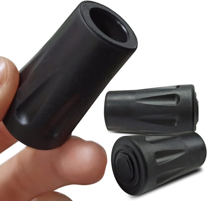 8Pcs Trekking Pole Tips Replacement Protectors, Rubber Feet for Hiking Pole Tips Rubber Tips for Walking Sticks Tips Accessories, Fits Most Standard Walking Sticks Shock Absorbing(11mm Hole Diameter) - Image 5