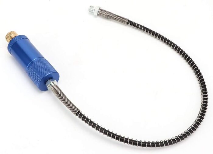 Aluminum Mini High Pressure Air Pump Oxygen Cylinder Oil Water Separator Diving Accessory for Scuba Diving Equipment Aluminum Material 8mm Connector 245g Weight