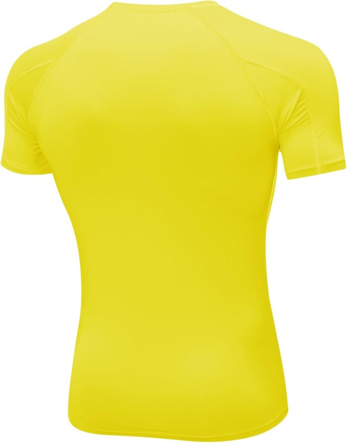 SPVISE Men's Compression Shirts Short Sleeve Workout Gym T-Shirt Running Tops Cool Dry Sports Base Layer Athletic Undershirts - Image 2