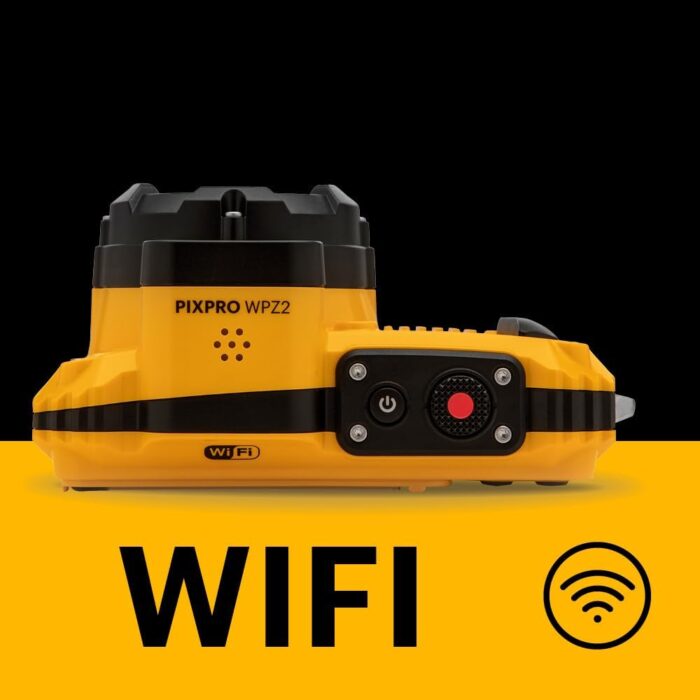 KODAK PIXPRO WPZ2 Rugged Waterproof Shockproof Dustproof WiFi Digital Camera 16MP 4X Optical Zoom 1080P Full HD Video Vlogging Camera 2.7" LCD (Yellow) - Image 8