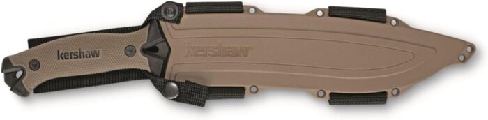 Kershaw Camp 10 - Tan Machete, Fixed Blade Knife, 10-in. 65Mn Carbon Steel Blade Includes Sheath, Camp Series Machete, Outdoor and Survival Tool - Image 6