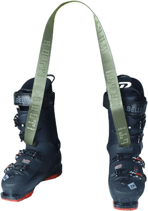 Kolti Ski Boot Carrier Strap, Snowboard Boot Shoulder Sling Tote Leash Also for Ice Skates, Winter Sport Equipment Accessory for Bag, Kit & Gear Pack