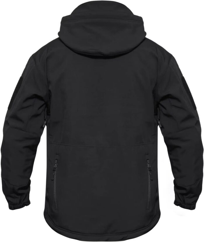 MAGCOMSEN Men's Tactical Jacket 7 Pockets Performance Fleece Lined Water Resistant Soft Shell Winter Coats - Image 2
