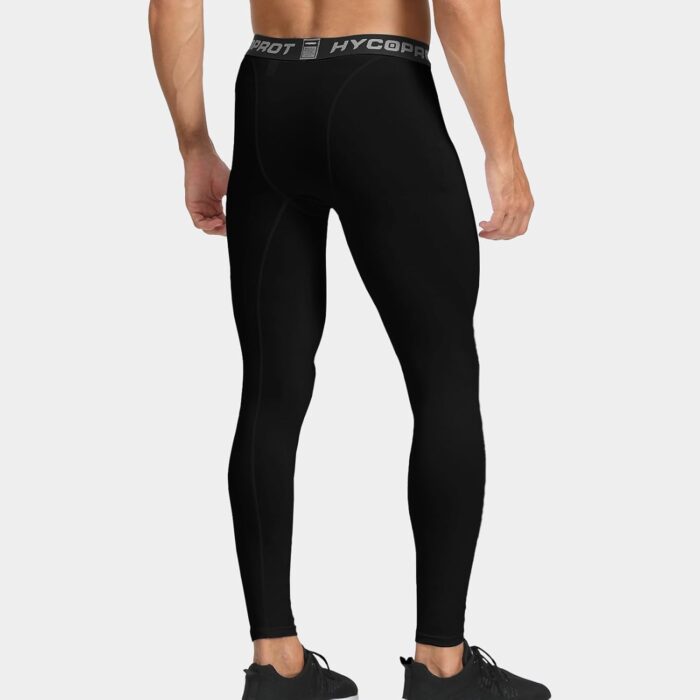 HYCOPROT Men's Thermal Compression Pants, Fleece Lined Athletic Tight Cold Weather Sports Leggings Winter Base Layer Bottoms - Image 3