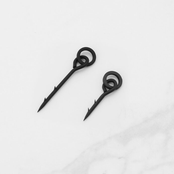eMagTech 30Pcs Boilie Spikes with Ring Bait Screw 10mm/15mm with Round Link Loop Swivels Bait Spikes Maggot Spike for Carp Barbel Fishing Terminal Tackle Accessories - Image 6
