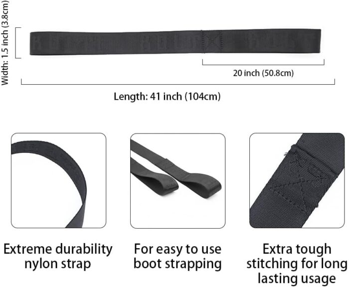 Kolti Ski Boot Carrier Strap, Snowboard Boot Shoulder Sling Tote Leash Also for Ice Skates, Winter Sport Equipment Accessory for Bag, Kit & Gear Pack - Image 5