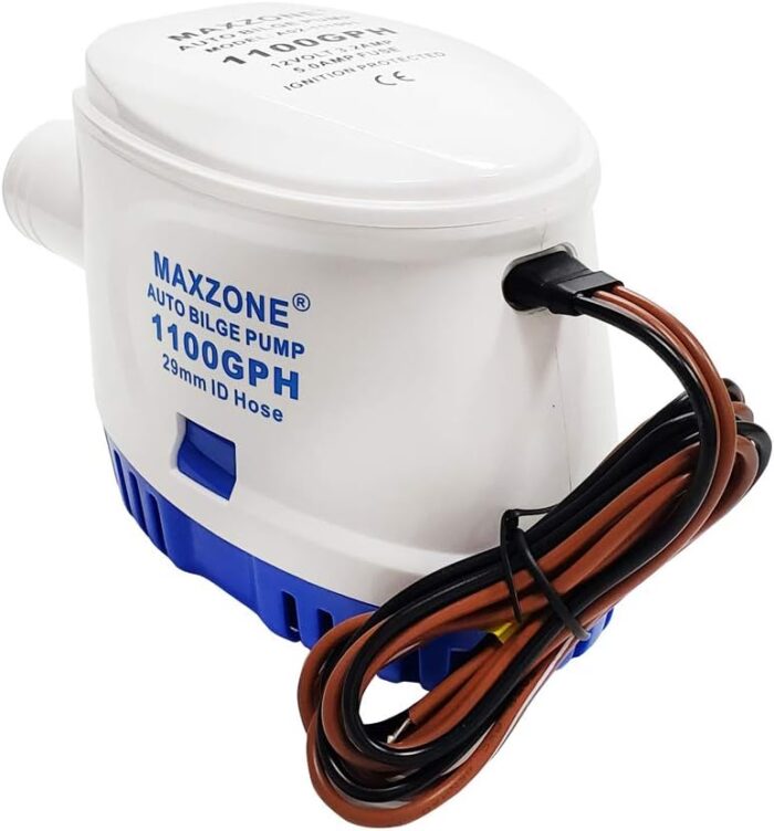 Submersible Boat Bilge Water Pump 12v 1100gph Automatic Marine Bilge Pump for Ponds, Pools, Spas Silent, Boat Caravan RV Submersible - Image 5