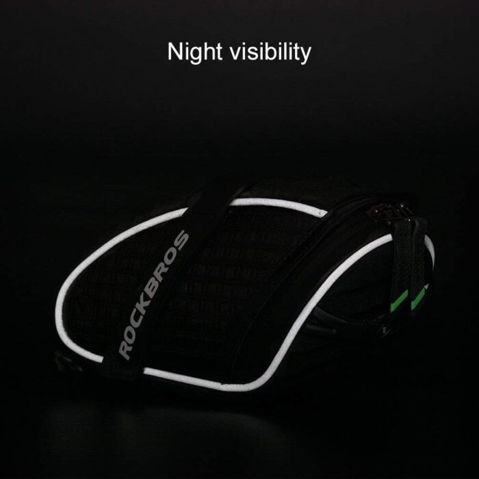 ROCKBROS Bike Seat Bag, Bicycle Saddle Bag Under Seat 3D Shell Cycling Seat Pack for Mountain Road Bikes Black - Image 6