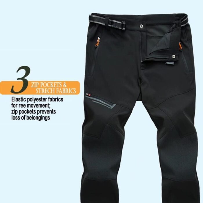 MAGCOMSEN Men's Hiking Pants Quick-Dry Water Resistant Lightweight Work Outdoor Pants with Zipper Pockets - Image 3