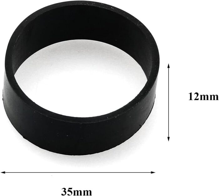 heyous 5pcs Rubber Fixing Band Diving Weight Belt Underwater Tank Backplate Strap Outdoor Backpack Harness Scuba Diving Wing Back Pad Accessories, Black - Image 3