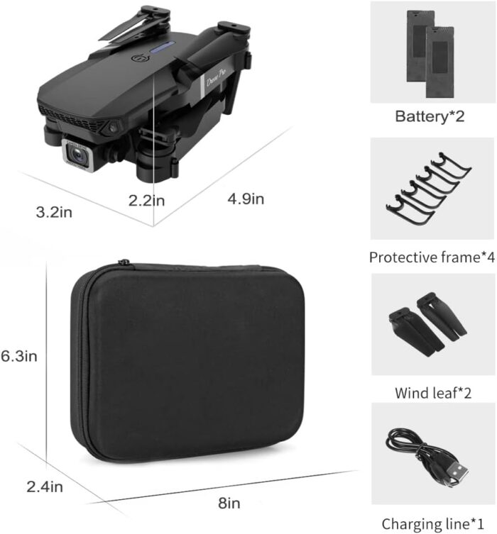 2025 Foldable Drone with 1080P Dual Camera for Adults, RC Quadcopter WiFi FPV Live Video, Altitude Hold, Beginner One Key Take Off/Land -E88 - Image 6