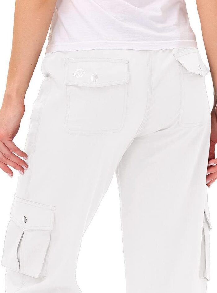 MoFiz Womens Capris with Pockets Loose Fit Casual Capri Pants Dressy Lightweight Ladies Baggy Cargo Pants for Hiking - Image 4