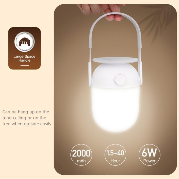 Lanterns for Power Outages, Dimmable Rechargeable Battery Operated Lights, Portable Outdoor Camping Lights for Hiking Emergency Survival (4) - Image 3