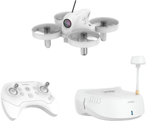 APEX VR70 FPV Drone Kit, First-Person View with Goggles, Brushed Racing for Beginners Super-Wide 120° FPV, Low-Latency 5.8G Transmission, Drop-resistant, Suitable Novice Practice Drones