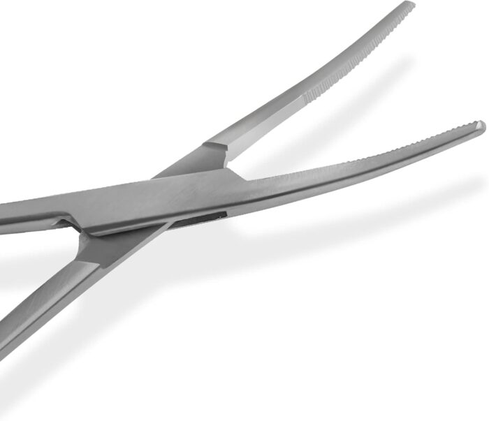 SURGICAL ONLINE Versatile Angling Tools with 2pc 5 Inch Fishing Forceps Set - Stainless Steel, Curved & Straight Hemostats, Serrated Jaws, Locking Mechanism, and Lightweight Design - Image 2