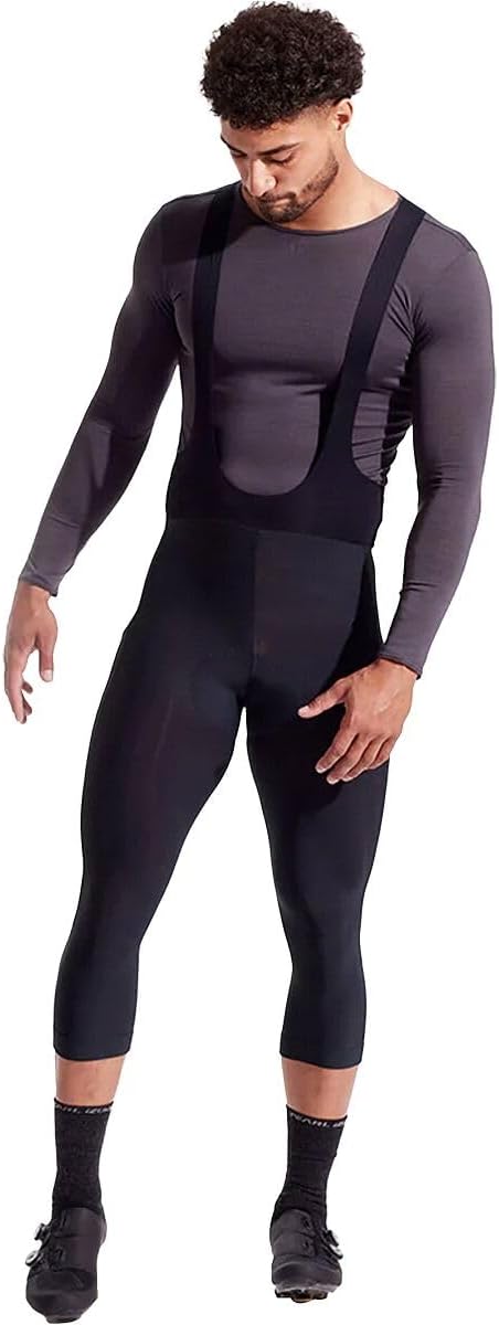 PEARL IZUMI Men's Thermal 3/4 Cycling Bib Tights, Repels Water with Elite Chamois, High-Stretch & Insulated
